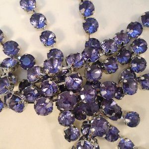 AMETHYST FACET RHINESTONE ROUND CHAIN STRAND 100ct